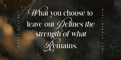 Venota Blathic Font Poster 6