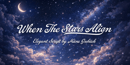When The Stars Align Font Poster 1