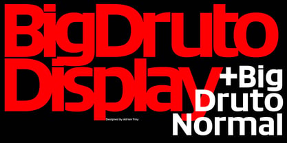 Big Druto Variable Font Poster 2