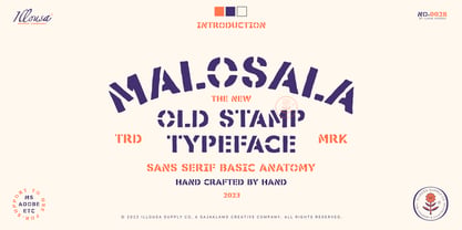 SCC Malosala Font Poster 1