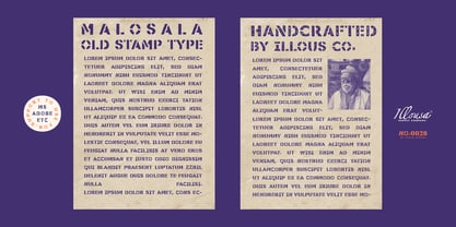 SCC Malosala Font Poster 3