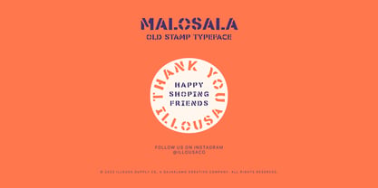 SCC Malosala Font Poster 4