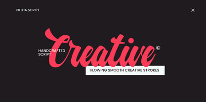 Nelda Script Font Poster 6