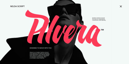 Nelda Script Font Poster 5