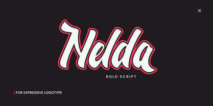 Nelda Script Font Poster 1