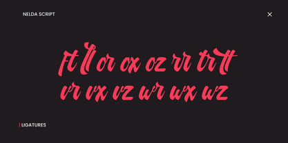 Nelda Script Font Poster 10