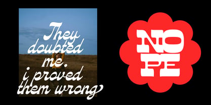 Nackresa Font Poster 9