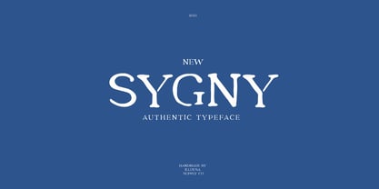 SCC Sygny Font Poster 1