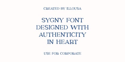 SCC Sygny Font Poster 2
