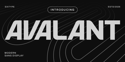 Avalant Font Poster 1