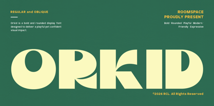 Orkid Font Poster 1