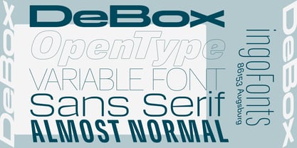 De Box Font Poster 2