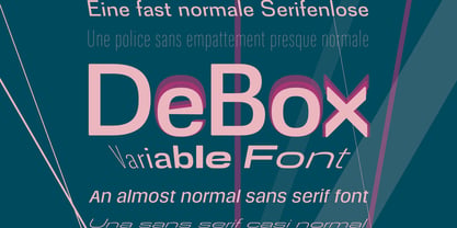 De Box Font Poster 1