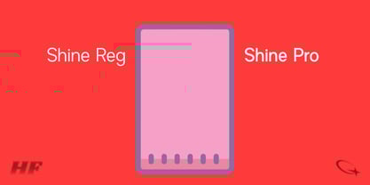 Shine Pro Font Poster 2