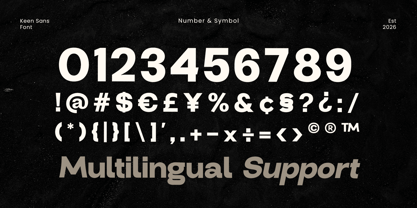 Keensans Font Poster 13