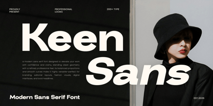 Keensans Font Poster 1