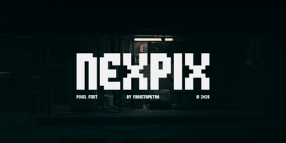 FA Nexpix Font Poster 1