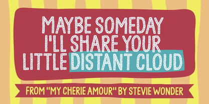 Distant Cloud Font Poster 2