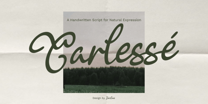 Carlessé Script Font Poster 1