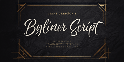 Byliner Script Font Poster 1