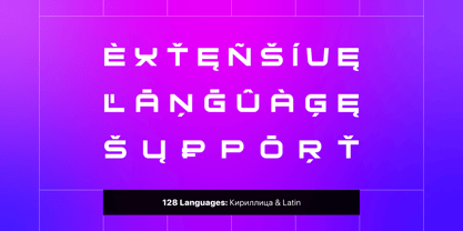 Technoise Font Poster 3