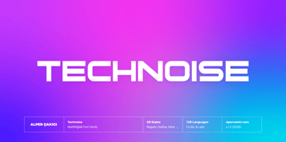 Technoise Font Poster 1