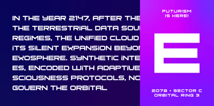 Technoise Font Poster 7