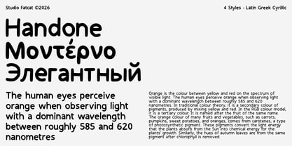 Handone Font Poster 1