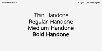 Handone Font Poster 6