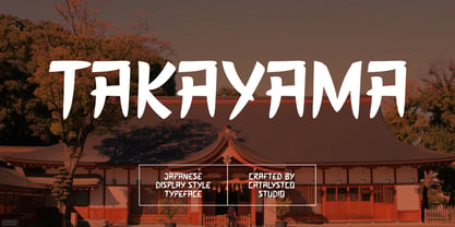 Takayama Font Poster 1