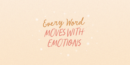 Secret Motions Font Poster 2