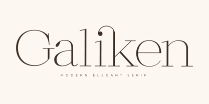 Galiken Font Poster 1