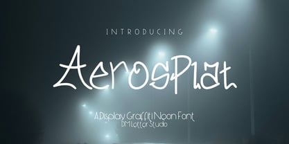 Aerosplat Font Poster 1