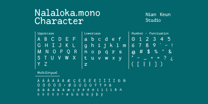 Nalaloka Mono Font Poster 4