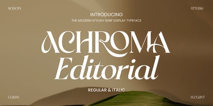 Achroma Editorial Font Poster 1