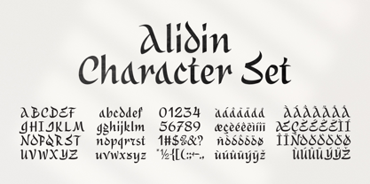 Alidin Font Poster 9