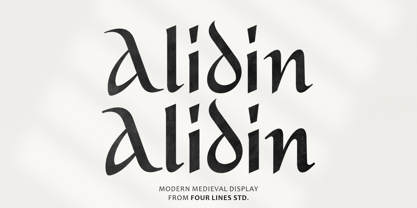 Alidin Font Poster 1