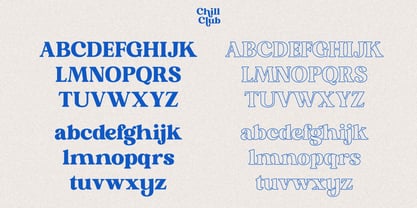 Chill Club Font Poster 2
