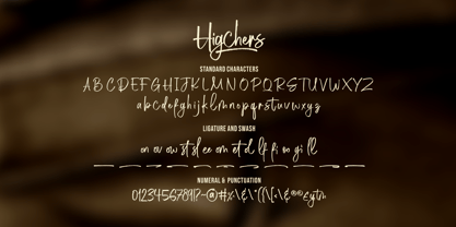 Higchers Font Poster 10