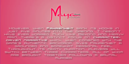 Maya Indigo Font Poster 3