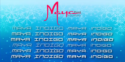 Maya Indigo Font Poster 1