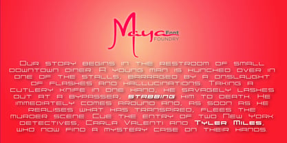 Maya Indigo Font Poster 4