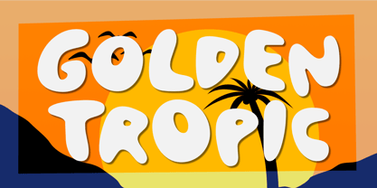 Golden Tropic Font Poster 1