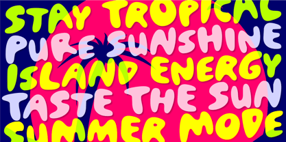 Golden Tropic Font Poster 5
