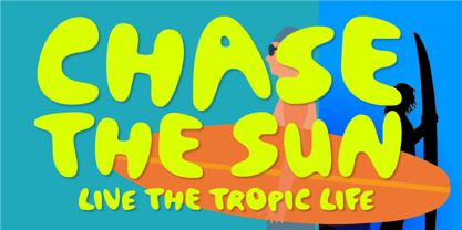 Golden Tropic Font Poster 3