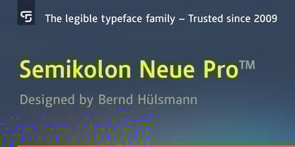 Semikolon Neue Pro Font Poster 1
