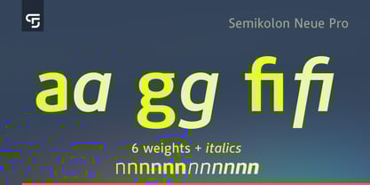 Semikolon Neue Pro Font Poster 3