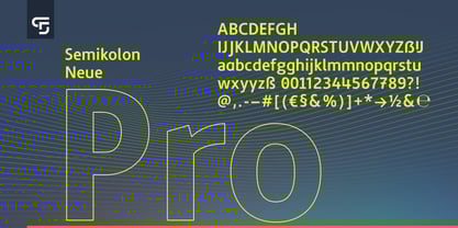 Semikolon Neue Pro Font Poster 6