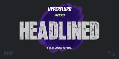 Headlined Font Poster 1