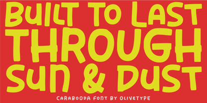 Carabooda Font Poster 5